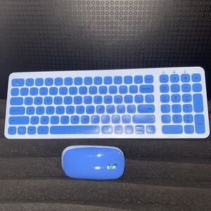 Cimetech KF-10+TM002 Light Blue 2.4 Ghz Wireless Keyboard And Mouse Set